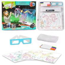 MagickÃ 3D kresliace okuliare DetskÃ¡ zÃ¡bavnÃ¡ aktivita Dinosaur Pen Gift
