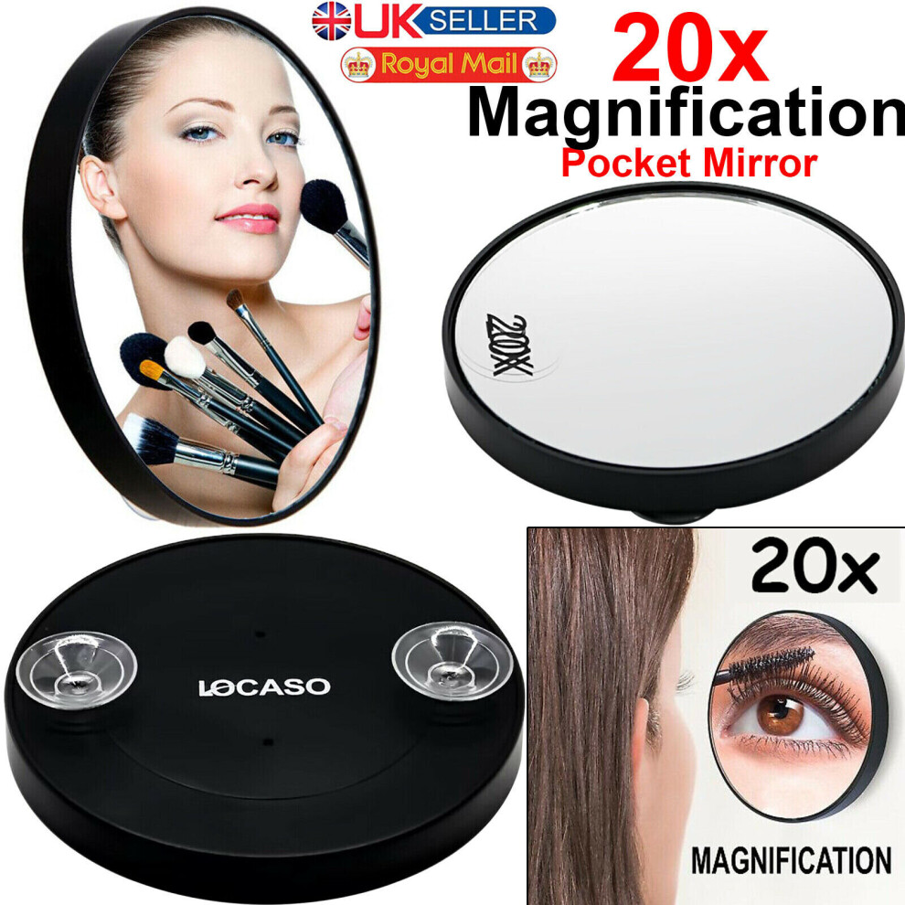 20X Magnifying Mirror Eye Makeup Professional Pocket Vanity