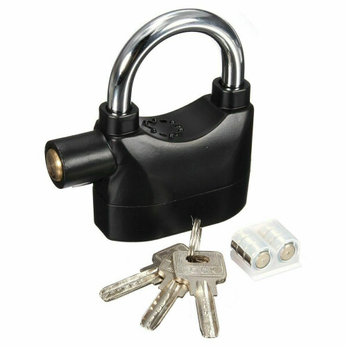 Motion Sensor Alarm Padlock Shed Garage Alarmed Wireless Lock