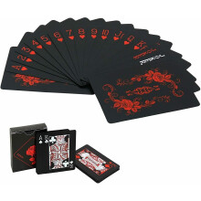 Spielkarten Wasserdicht Poker Schwarzer Diamant Weihnachtsgeschenk Magie