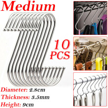 Quality Stainless Steel S Hooks Kitchen Meat Clothes Hanger Hanging