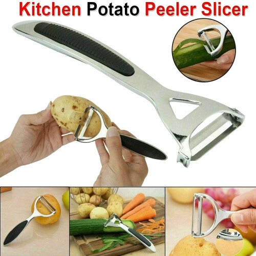 Heavy Duty Chrome Alloy Kitchen Potato Peeler Fruit Vegetable Rapid