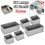 6 Section Canvas Storage Wardrobe Organiser Drawer Socks Box Divide 1