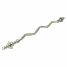 Nouvelle Barre EZ Curl Spinlock 4ft - 120 cm, 25 mm, disques standards de 1 pouce compatibles, colliers Spinlock, finition antidérapante