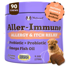 Natural Dog Company, Aller-Immune, Kaikki Ikäryhmät, 90 Pehmeää Kiehtovaa Kevyt Karkkia, 9,5 oz (270 g)