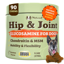 Hip & Joint pentru Câini, Toate Vârstele, 90 Bucăți Moale, 9.5 oz (270 g)