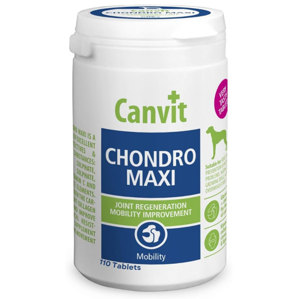 Canvit Joint Supplements For Dogs With Glucosamine And Chondroitin High Strength | Vitamin C & E, Joint Pain Relief | Hip & Joint Care For Adult