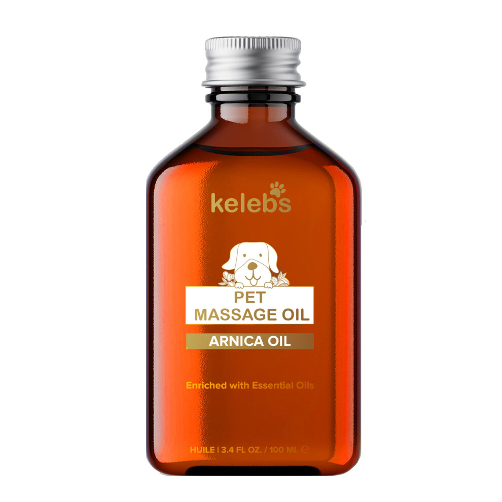 KELEBS Massage Oil Joint Supplements For Dogs | Dog Pain Relief Anti Inflammatory | Massage Dog Joint Supplements For Senior Dogs | Dog Arthritis Pain