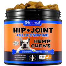 Joint & Hip Chews for Dogs - Support Joint Pain Relief - Dog Hip and Joint Supplement with Hemp Oil, Glucosamine Chondroitin for Dog, Soft Chews for