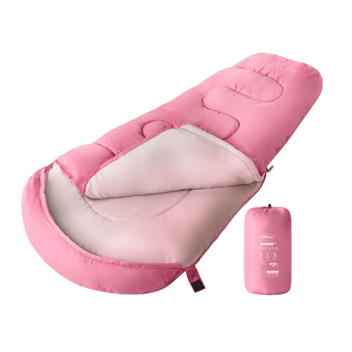 Silentnight (Pink) Silentnight Camping Kid Sleeping Bag 3 Season