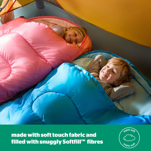 Silentnight (Pink) Silentnight Camping Kid Sleeping Bag 3 Season 2