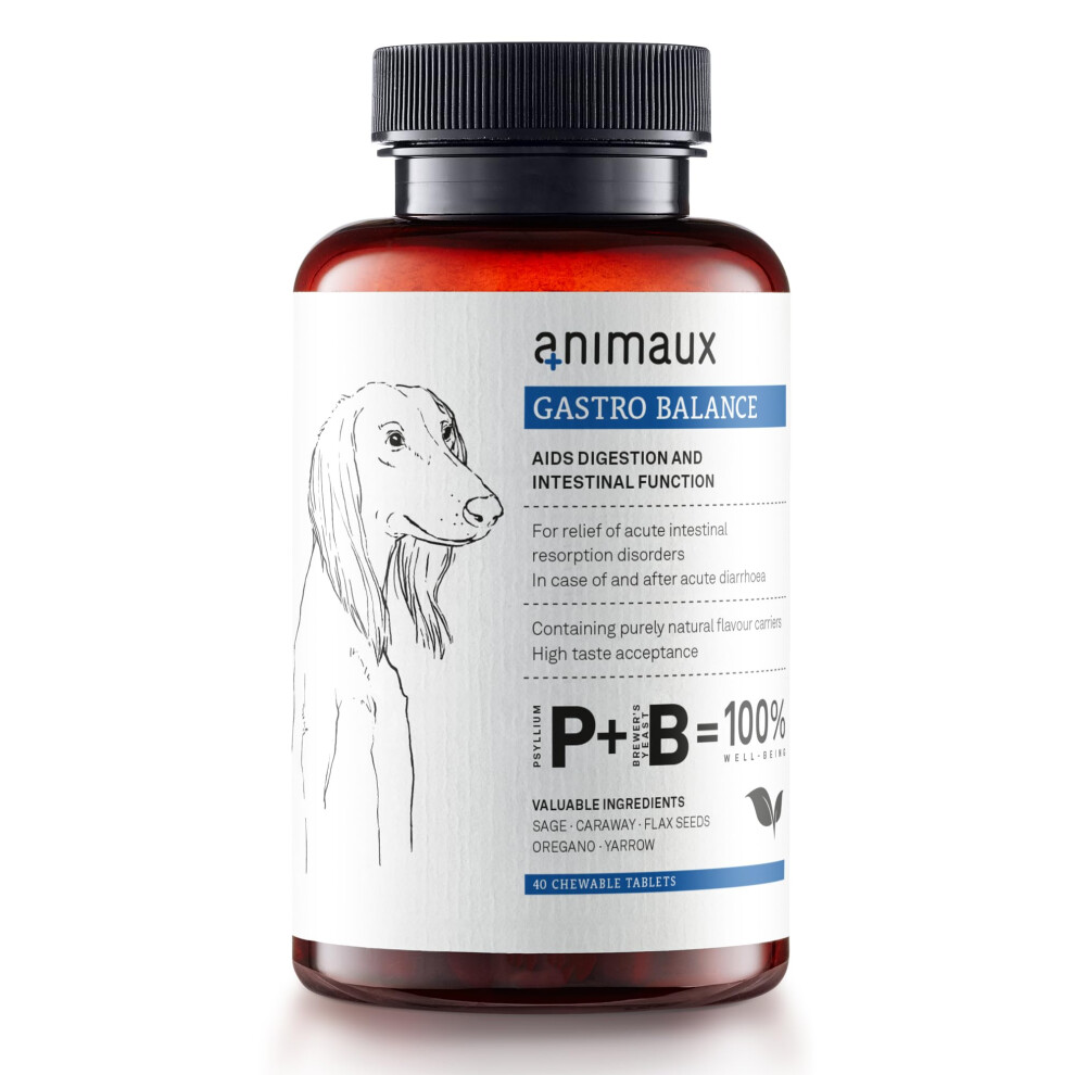 Animaux Gastro Balance For Dogs Â Supplement With Probiotics & Electrolytes I Digestive Support For Dogs With Diarrhoea, Flatulence & Loose Stool I