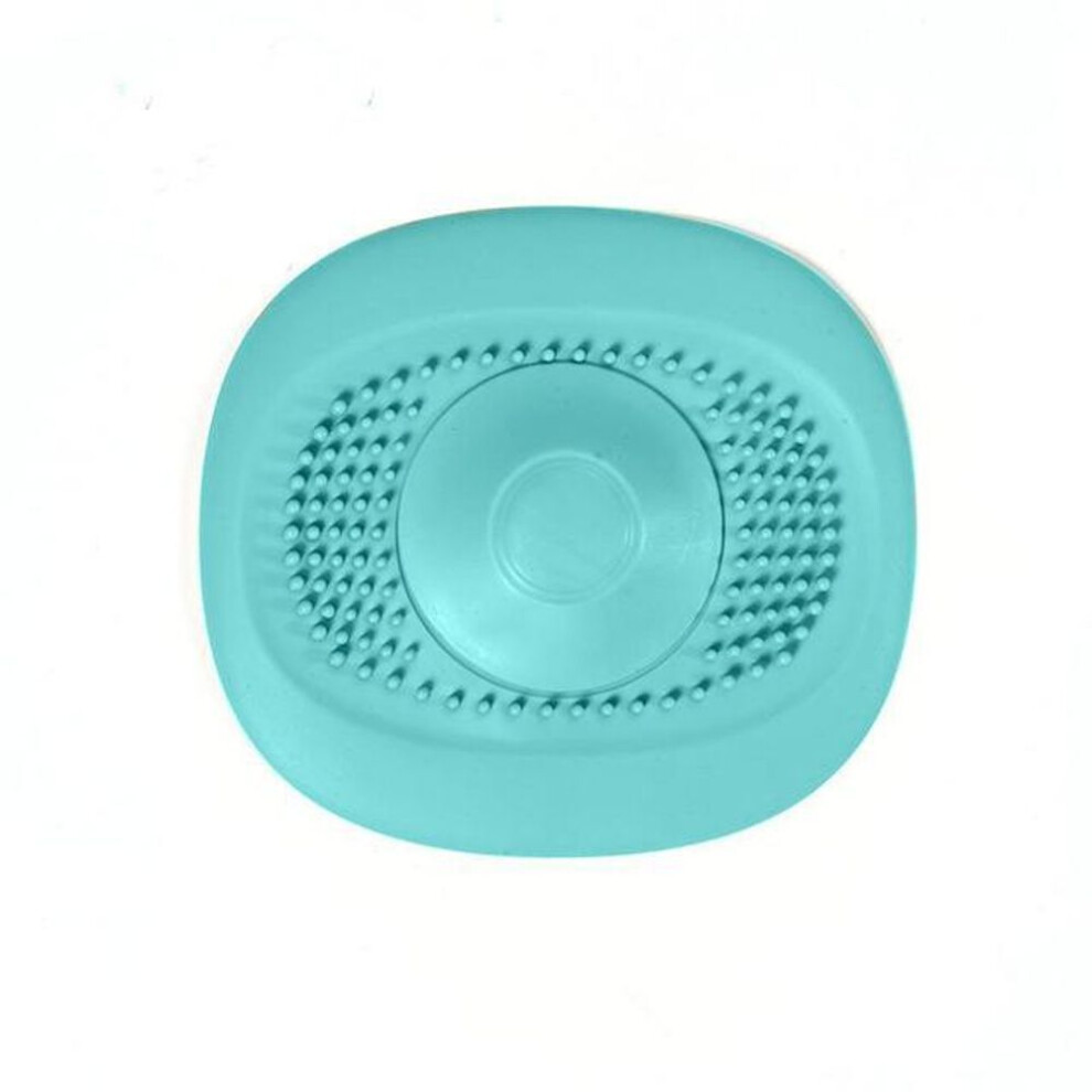 (green) Bathroom Washbasin Drain Hair Catcher Irregular Pattern Bath Stopper Plug Sink Strainer Filter Kitchen Accessory