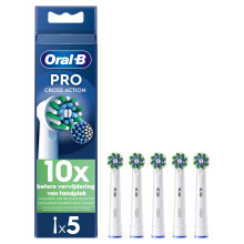 Oral-B Pro Cross Action Replacement Electric Toothbrush Heads White Pack of 5