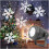 Snowflake LED Christmas Projector Lights Rotating Snowfall Landscape Lamp 1