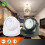 (Black) Wireless LED Motion Sensor Battery Operated Cordless Security Night Light Auto 1