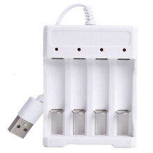 4 Slot USB Battery Chargers Fast Charging AA/AAA Rechargeable NiMH Ni-Cd Battery