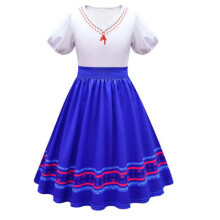 (4-5 Years) Girls Cartoon Encanto Luisa Dress Cosplay Costume Party Ballet Dress Halloween