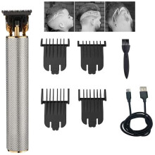 (Silver) VGR T-Outliner Cordless Retro Hair Clipper