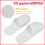 10 Pairs Spa Hotel Guest Slippers Toe Towelling Disposableterry Styles 1