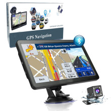 (Including reversing camera) Sat Nav, 7 Inch Bluetooth GPS Navigation Pre-Installed UK & EU Maps Car Truck Lorry Motorhome POI Search, Speed Camera Al