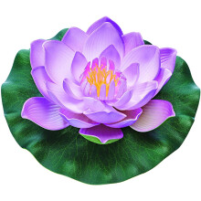 (Purple) Oase Pontec PondoLily Floating Lily Pad Flower Decoration Pond Fish Koi Garden