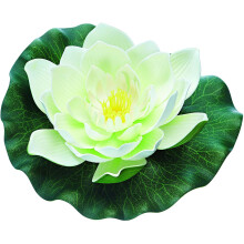 (White) Oase Pontec PondoLily Floating Lily Pad Flower Decoration Pond Fish Koi Garden