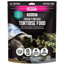 Arcadia Tortoise Food Optimised52 High Fibre Low Protein Reptile Feed Diet 1Kg