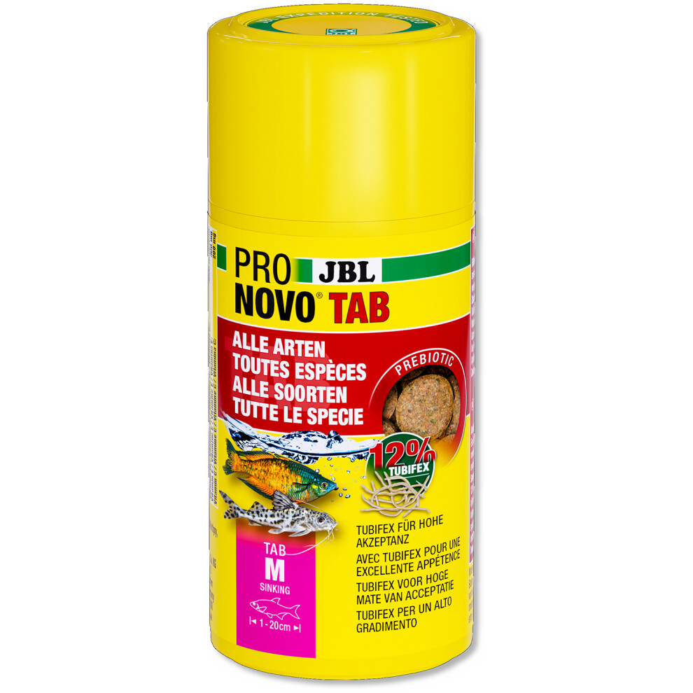 (250ml) JBL ProNovo Tabs M Fish Food Pellets Tropical Bottom Feeders Tablets Aquarium