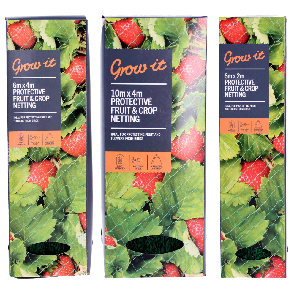 Westland (10X4) Grow It Protective Fruit & Crop Netting Bird Protection Net Garden Flowers Green