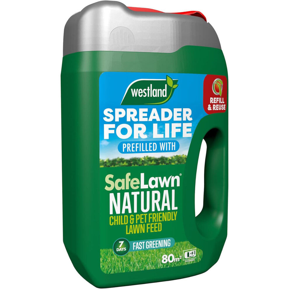 Westland Spreader For Life Safelawn Child & Pet Friendly Natural Growth 80M2