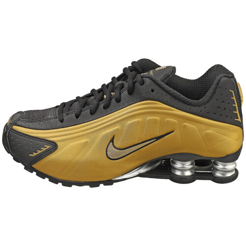 Nike (36.5) Nike Shox R4 Damen - Schwarz Gold 2