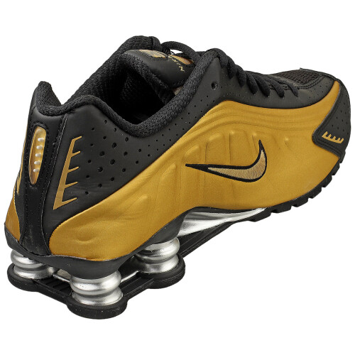 Nike (36.5) Nike Shox R4 Damen - Schwarz Gold 1