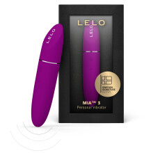 (Deep Rose) LELO MIA 3 Female Personal Massager, Mini Vibrator Quiet With 8 Pleasure Settings And an Updated Petite Design