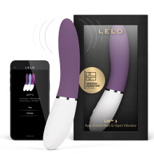 (Plum) LELO LIV 3 App-Controlled G-Spot Vibrator for Women with 8 Settings, Curved Shape Female Vibrator Sex Toys