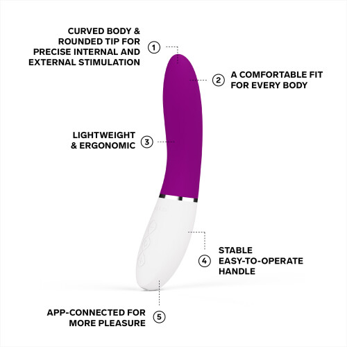 LELO LELO LIV 3 App Controlled G-Spot Vibrator Deep Rose 2
