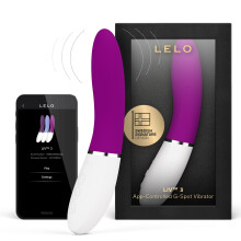 (Deep Rose) LELO LIV 3 App-Controlled G-Spot Vibrator for Women with 8 Settings, Curved Shape Female Vibrator Sex Toys