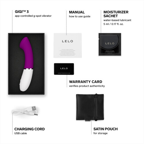 LELO LELO Gigi 3 App Controlled G-Spot Vibrator Deep Rose 1