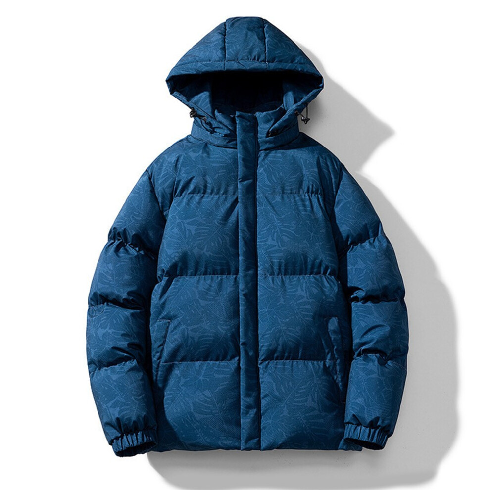 Manteau Tampon avec Sweat à Capuche pour Homme Tendance et Fonctionnel Décontr-Noir-2XL