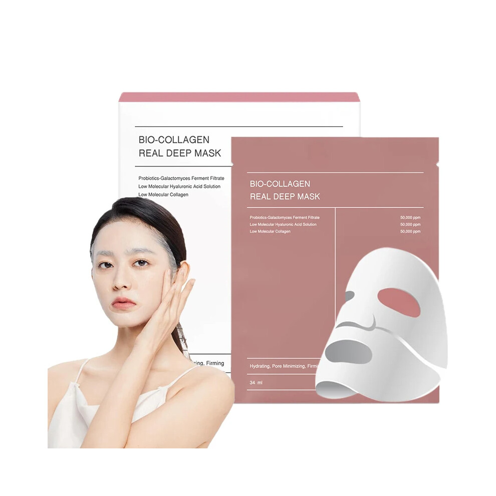 4Pcs/Box Absorbable Bio-Collagen Real Deep Mask
