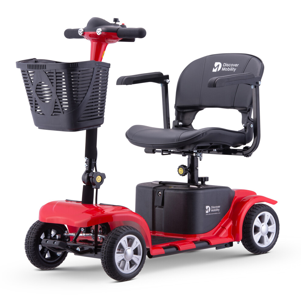 (Red) Discover Mobility Rider 4mph Mobility Scooter