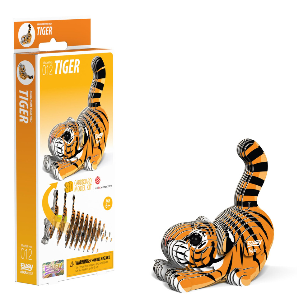 Eugy 3D Tiger Model, Craft Kit
