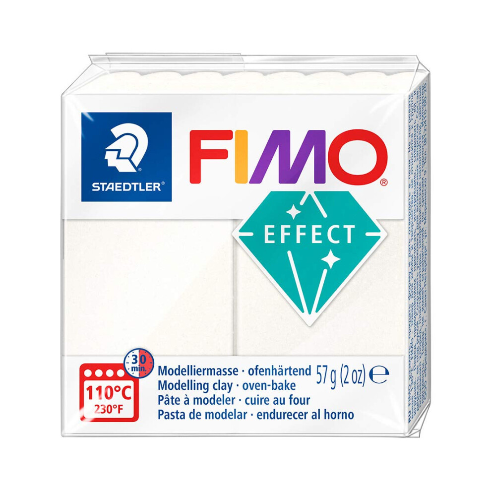 STAEDTLER Fimo Effect 8020-08 Oven Hardening Modelling Clay 57g - Mother Of Pearl