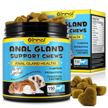 Anal Gland Support for Dogs, 150 PCS Anal Gland Supplement Soft Chews with Pumpkin Puree Fiber, Dog Diarrhea Supports Healthy Analgland & Bowel