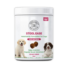 C&G Pets | STOOL EASE FOR DOGS SOFT CHEWS | WHEAT FREE | MAINTAIN REGULAR BOWELS | TASTY MEAT FLAVOUR | HEALTHY STOOLS | VETERINARIAN FORMULATED (120