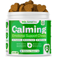 Dr. Senst Dog Calming Tablets That Work | Vet Approved Dog Anxiety Relief | 120x Calming Dog Treats | Calming Tablets For Dogs | Dog Calming Treats |