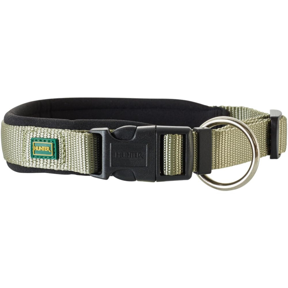 HUNTER Collar Neopren Vario Plus, Small, 40 X 45 cm, Nylon Green/Neopren Black