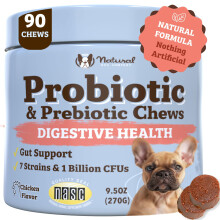 Natural Dog Company, Probiotice pentru Câini, Sănătatea Intestinelor și Digestia, Pentru Câini, Toate Vârstele, 45 Bucăți Moale, 8 oz (225 g)