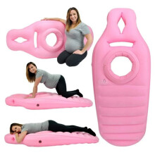 (Gold) Inflatable Pregnancy Pillow Yoga Mat For Pregnant Women Inflatable Mat Mattress Pregnancy Maternity Body Bed Pillow Sleeping Mat