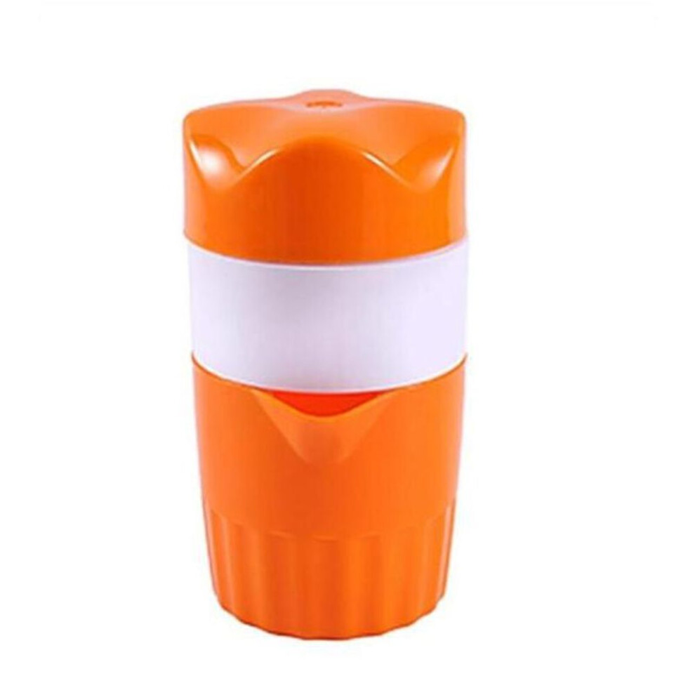 (orange) Hand Juicer Citrus Orange Squeezer Portable Manual Lid Rotation Press Reamer For Lemon Lime Grapefruit Kitchen Accessories